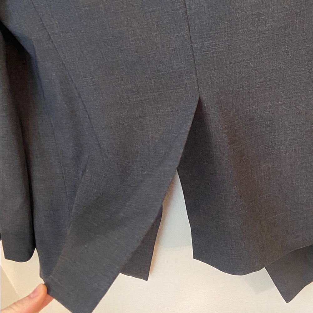 M.M.LaFleur Oliver Jacket Gray Open Front Blazer Size M Wool - Picture 7 of 7